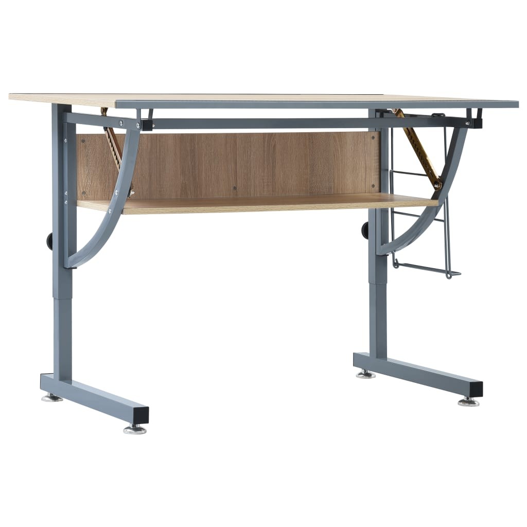 Teenagers Drafting Table Oak 110x60x87 cm MDF